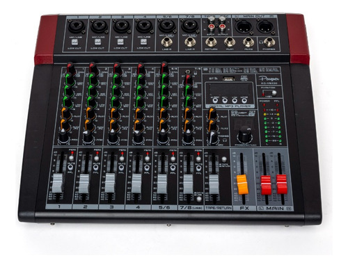 Consola Digital Mixer 8 Canales Parquer Profesional Audio