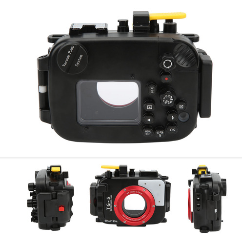 Funda De Buceo Submarina, 60 M/65,62 Yardas, Negra, Impermea