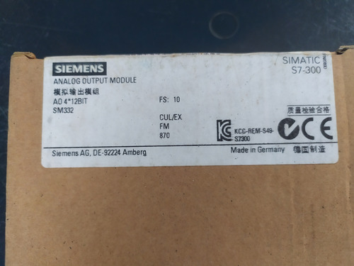 Módulo De Salidas Analógico Siemens Simatic S7-300