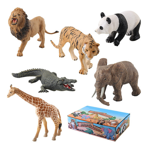 Animal Juguetes Figurines Zoo Pack Para Niños Regalo Preesco