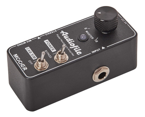 Pedal Amplificador Fone De Ouvido P/ Instrumento Mooer Mha1 Cor Preto