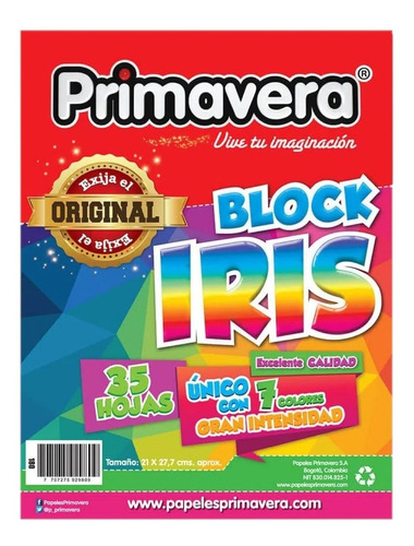 Block Iris Carta 40 H Primavera