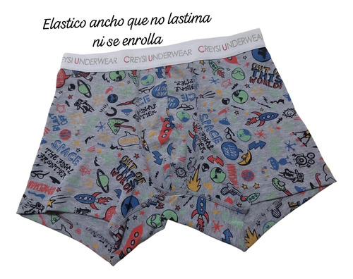 Baby Creysi Mod. 86 Bóxer Fantasía Algodón 3 Piezas
