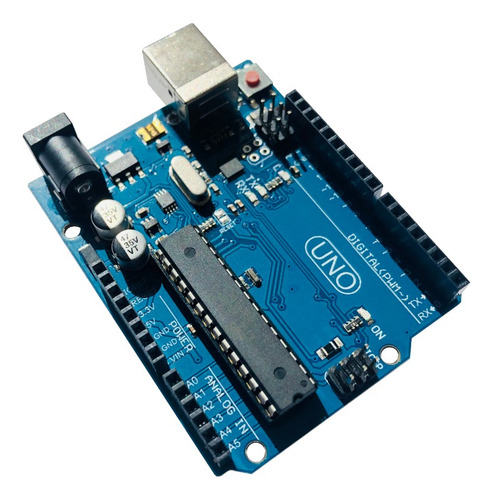 Placa Compatível Arduino Uno R3 Dip Atmega328p S/ Cabo Usb