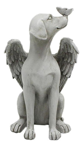- Estatueta Estátua De Animal De Estimação Cão Anjo