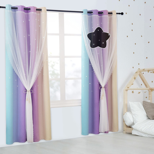 Cortinas De Estrellas Dormitorio De Niños  Bloqueo De ...