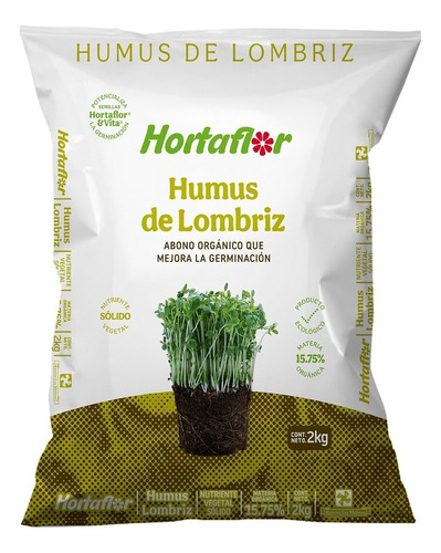 Abono Humus De Lombriz 2 Kg Full