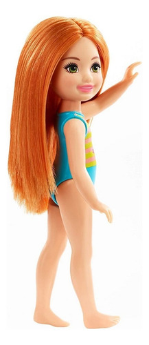 Muñeca Barbie Chelsea Traje De Baño Flamingo