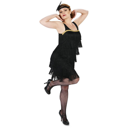 Disfraz Vestido Charleston 1920 Para Mujer Talla: Small-