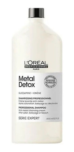 Shampoo Metal Detox Loreal Coloracion Brillo X 1500 Ml