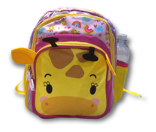 Mochila Talbot Animales Infantiles Escolar Jardin 17 Lts Color Jirafa