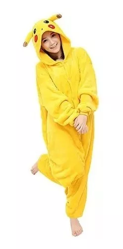 Pijama Enterito Disfraz Pikachu Para Adulto | Cuotas sin