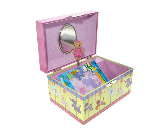 Imagen 4 de 7 de Caja De Música Cajita Musical Alhajero Carrusel Camb023