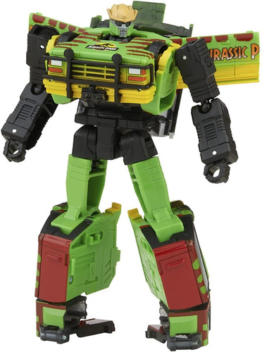 Figura Transformers Generacions Jurassic Park Rex & Autobot