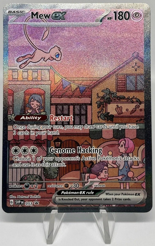 Mew Ex Full Art 151 Promo Carta Pokémon Tcg Original 