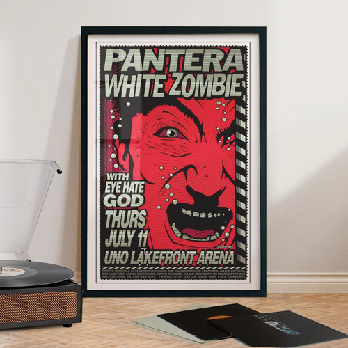 Cuadro 60x40 Rock - Pantera Poster Tour