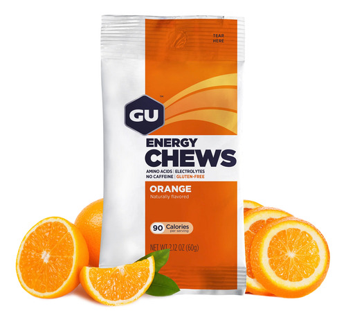 Gu Energy Chews Naranja- Gomitas Energéticas