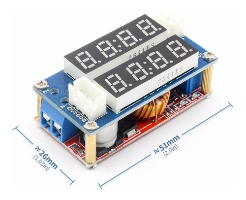 Regulador Xl4015 Voltaje Corriente Con Voltimetro 5a 5v-30v 