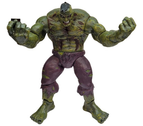 Figura Hulk Articulada Hulk Zombie De Marvel Zombie