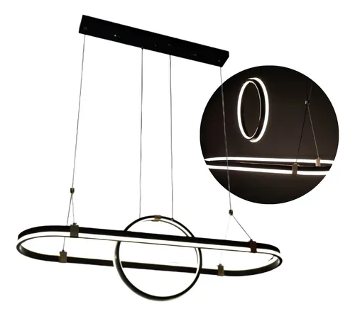 Lampara Colgante Luz Led 72w Diseño Moderno Living Oriana