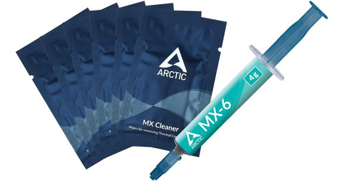 Arctic Mx-6 4 Gramos + 6 Toallitas Limpiadoras Cpu