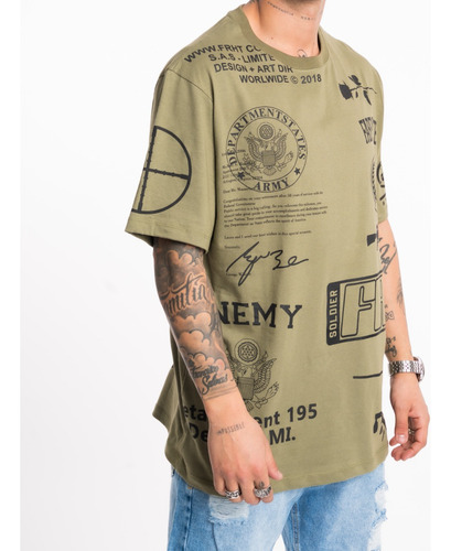 Remera Hombre Farenheite Oversize Al Enemy