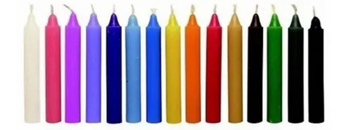 Velas Cortas X 10 U Iluminarte 11.5cm  - El Poder De Neptuno