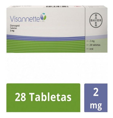 Visannette Bayer 2 Mg Caja Con 28 Tabletas