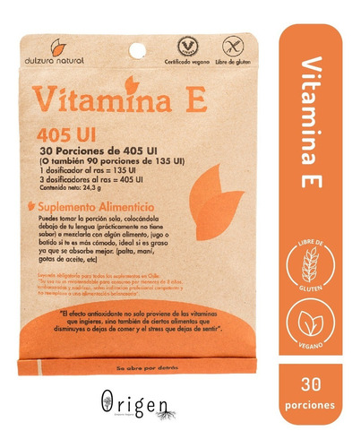 Vitamina E / 90 Serv. Sin Gluten / Vegano / Antioxidante