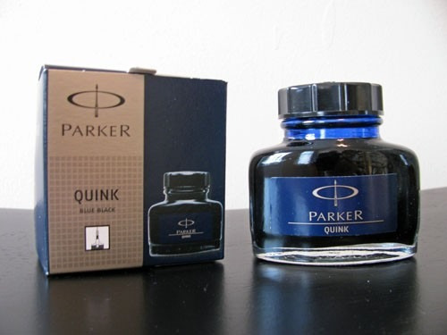 Tinta Azul Oscuro Parker Para Plumas Fuentes 100% Original 