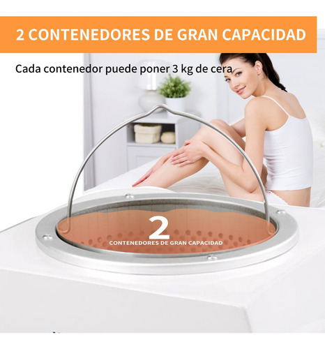 Olla Depilatoria 6kg Con Colador Filtro