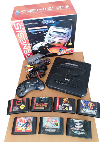 Sega Genesis Con 7 Juegos Originales Y 1 Control
