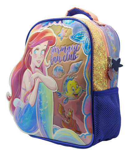 Mochila La Sirenita 12puLG Jardín Colonia Colores Diseño