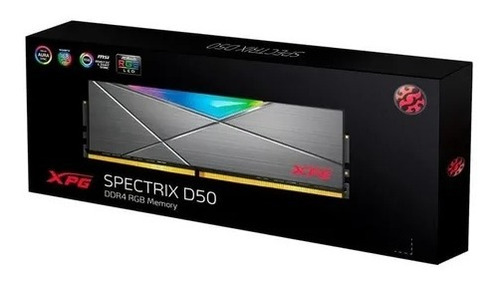 Imagem 1 de 2 de Memoria Adata Xpg Spectrix D50 Rgb 1x16 16gb Ddr4 3600mhz