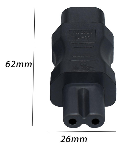 4 Iec320 Macho C8 A C7 Hembra Adaptador De Corriente