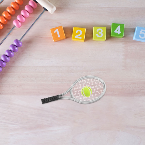 1 Juego De Raqueta De Tenis, Modelo Minicasa De Tenis, Minic