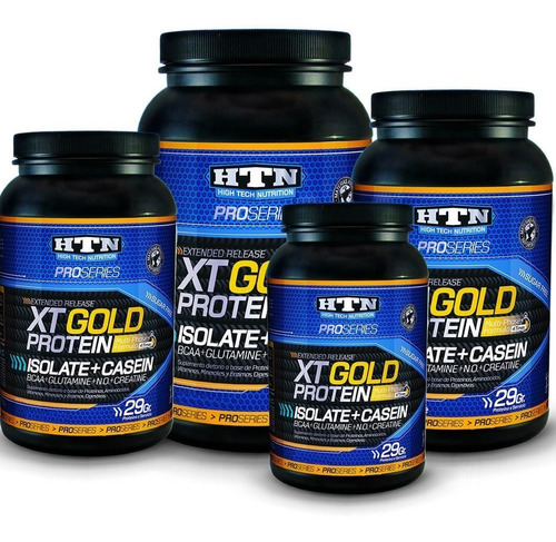 4 Proteína Xt Gold Htn 1kg Caseina Calcio Glutamina Creatina