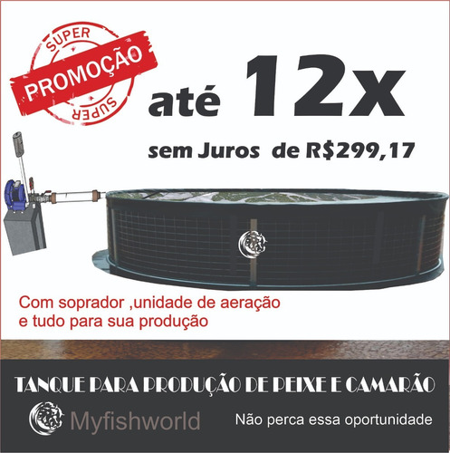 Imagem 1 de 10 de Kit Tanque Completo - 34.000 Litros, Com Grade E Aeração