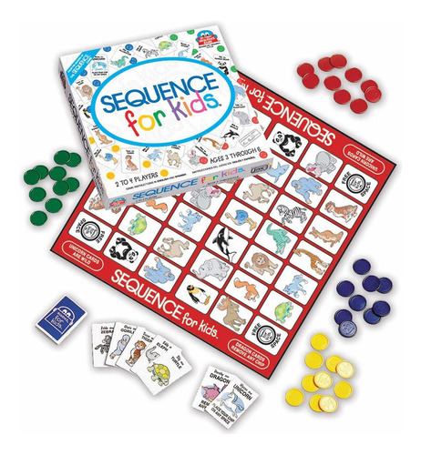 Juego De Mesa Juego Sequence For Kids Fr80jm