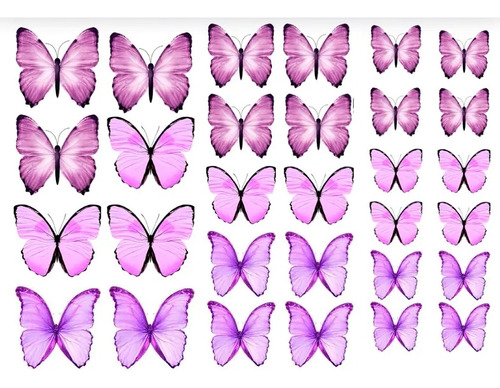 Mariposas Comestibles De Papel Arroz