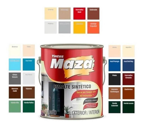 Imagem 1 de 4 de Esmalte Sintetico Para Madeira E Metais Ceramica 3,6l