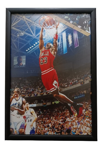 Michael Jordan Op 1 Póster Enmarcado 50 X 35 Cms