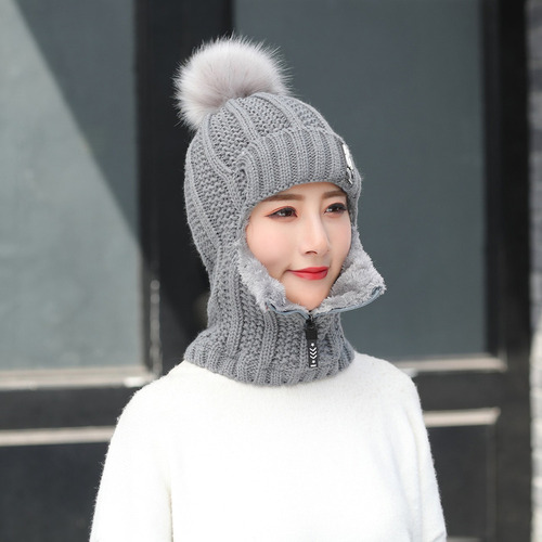 Conjunto De Gorro Y Bufanda De Punto Para Invierno, Bufanda