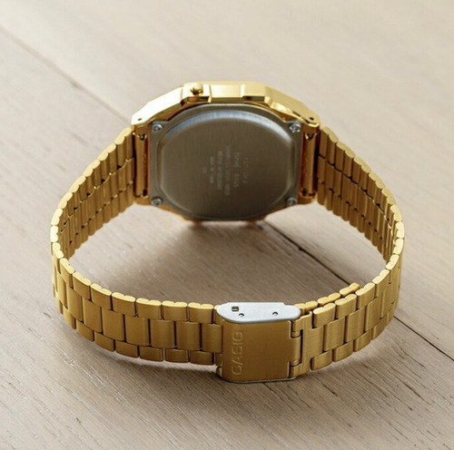 Reloj Casio Vintage Unisex A-168wgg Color Del Bisel Dorado