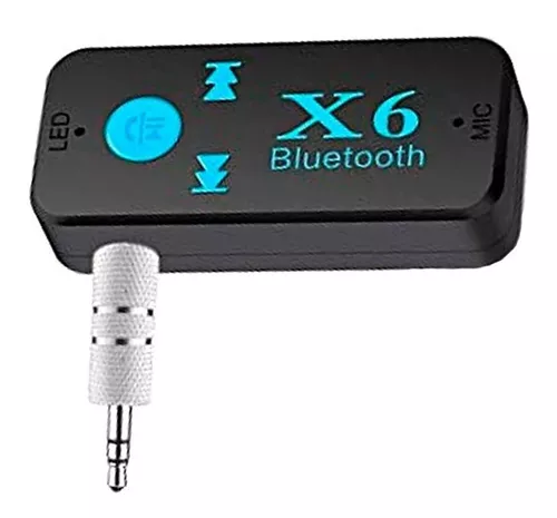 Adaptador Bluetooth X6 con Plug - Jack 3.5 mm para Carro