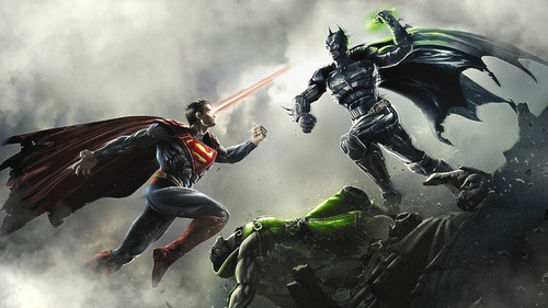 Póster Injustice Batman Vs Superman Papel Hd 60x90cm