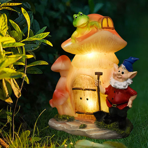 Adorno De Luz Nocturna Con Dibujos Animados, Bola De Jardín