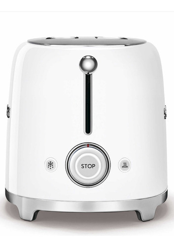 Smeg Tostadora Retro 50s Style 2r Blanca Tsf01whar Color Blanco
