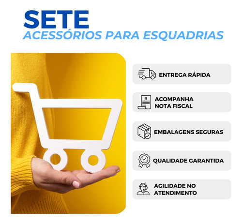 Fecho Para Janela Maxim-ar 735d Suprema M2 Su Preto 02 Pçs