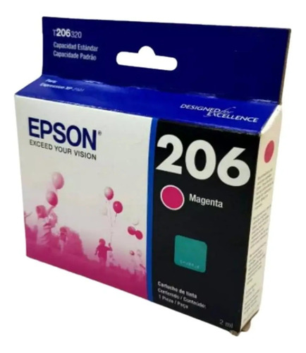 Tinta Epson 206 Original Cyan O Magenta O Yellow Xp-2101